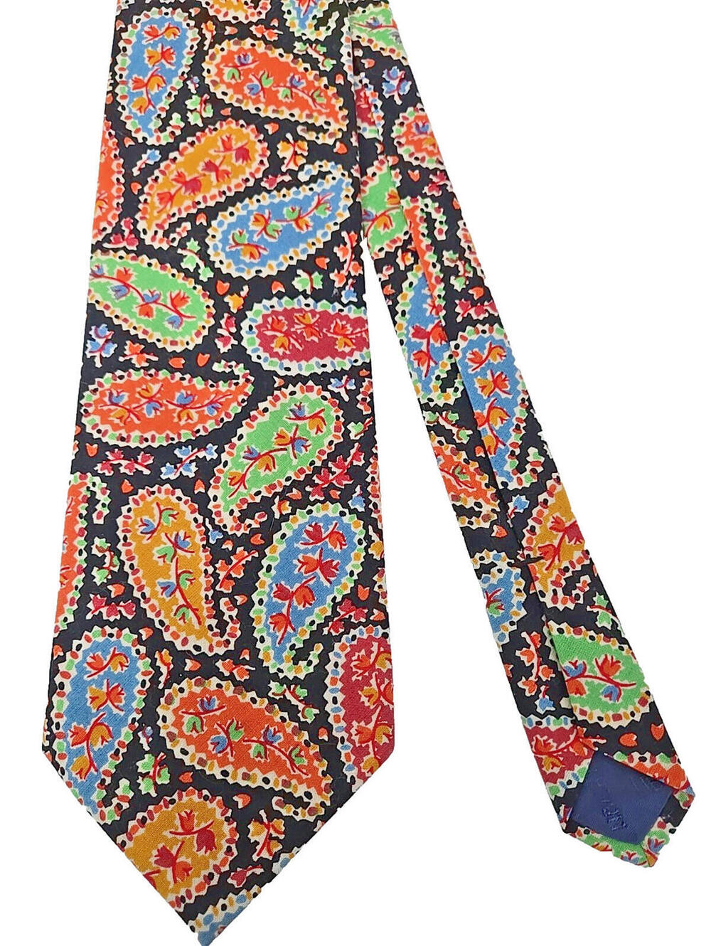 Liberty of London 100% Cotton Floral Paisley Tie Multicolor Made in USA